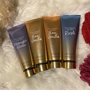 ♥️NWT Victoria’s Secret 🔥bundle 1 midnight bloom 2 bare vanilla 1 rush🔵 lotions